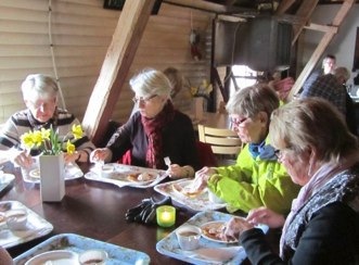 Logen i Fagerås<br />Kaffe med våfflor grädde och sylt