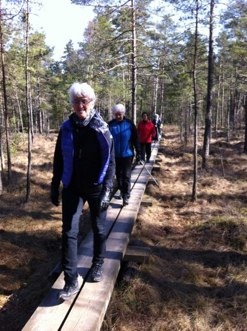 Promenad på Kransmossen 8 april.