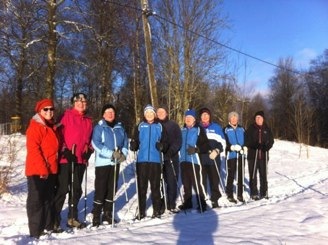 Solig vinterdag i Ymerterrängen